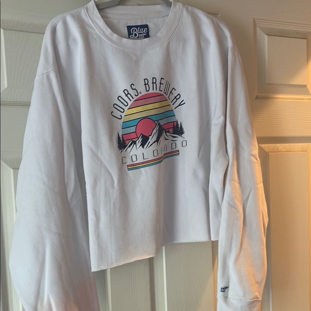 Coors Brewery Colorado White Sweatshirt